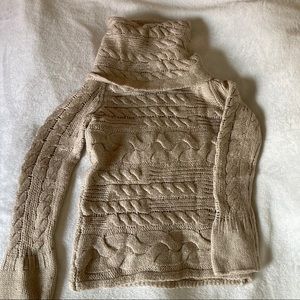 Tan Cowl neck sweater